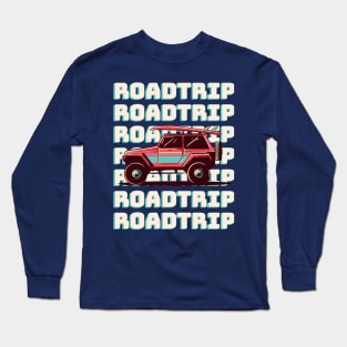 Roadtripping - Summer Beach Vacation Roadtrip Long Sleeve T-Shirt